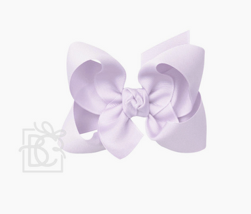 Signature Grosgrain Bow on Clip - Lavender
