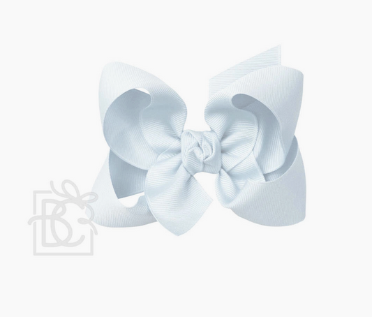 Signature Grosgrain Bow on Clip - Powder Blue