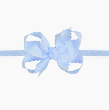 Scalloped Edge Bow Headband