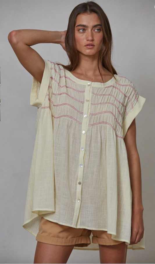 Bossa Buttondown Tunic