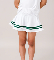 Callie Skort - Pure Coconut/Augusta Green