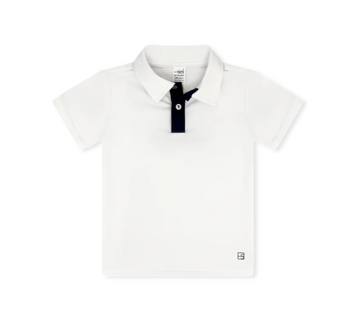 Parker Polo - Pure Coconut/Augusta Green