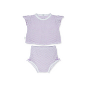 Flutter Sleeve Diaper Set - Lavender
