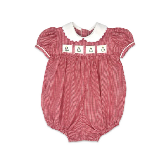 Ruth Ribbon Bubble - Ridgeland Red Minigingham