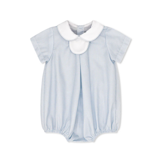 Thomas Tab Bubble - Baby Blue Minigingham