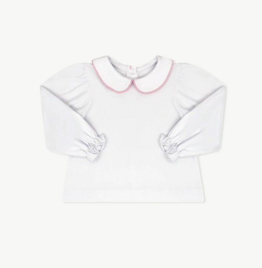 Better Together Blouse - Legacy White/Princeton Pink Corduroy
