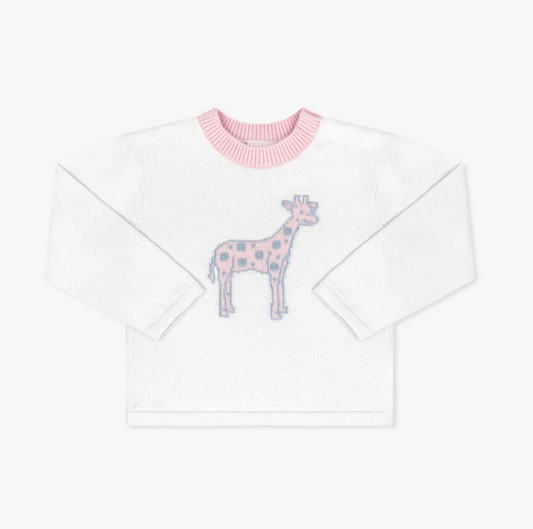 Cozy Up Sweater - Sterling White/Giraffe