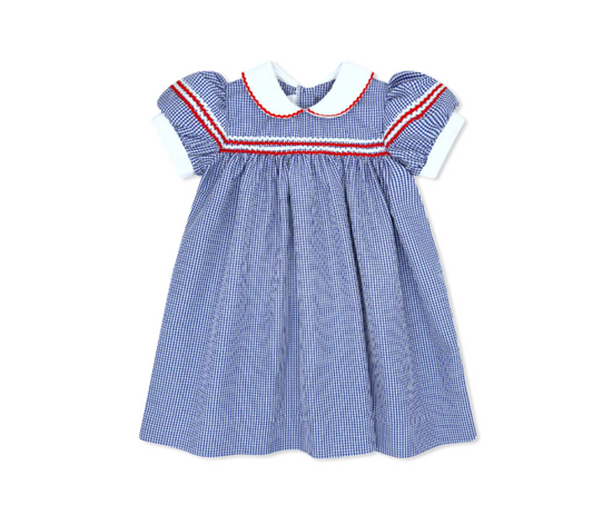 Kendall Dress - Riley Royal Minigingham