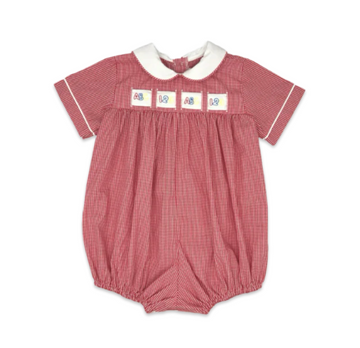 Noah Ribbon Bubble - Ridgeland Red Minigingham