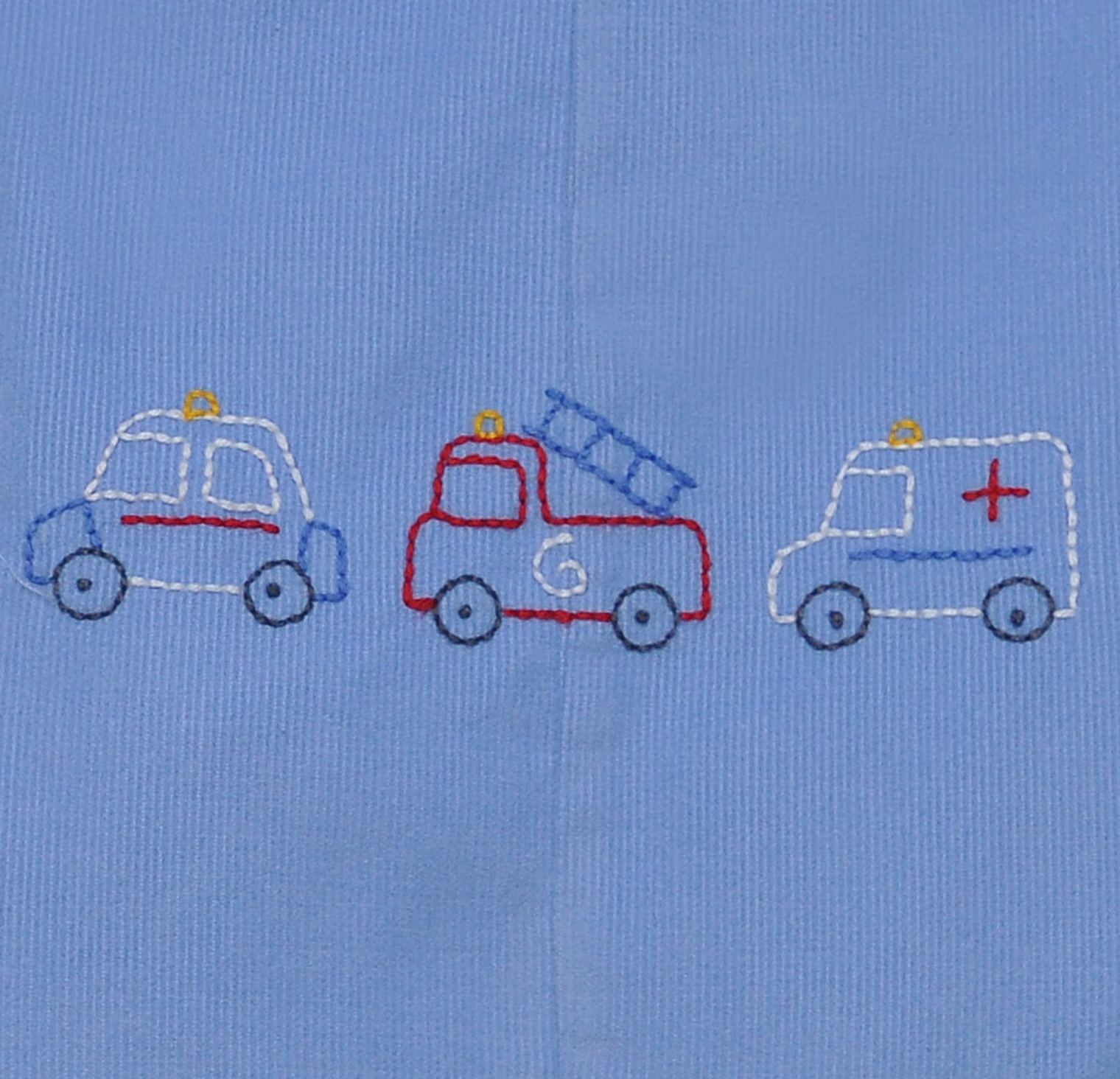 Rowan Romper - Rescue Cars