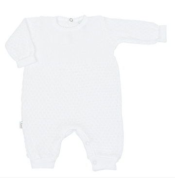 Long Sleeve Romper - White