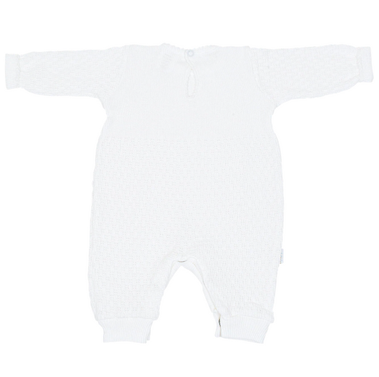 Long Sleeve Romper - White