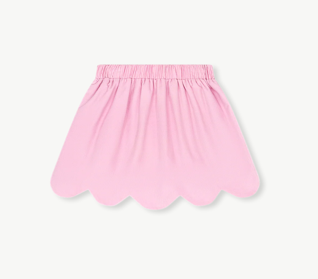 Susie Scallop Skirt - High Point Pink