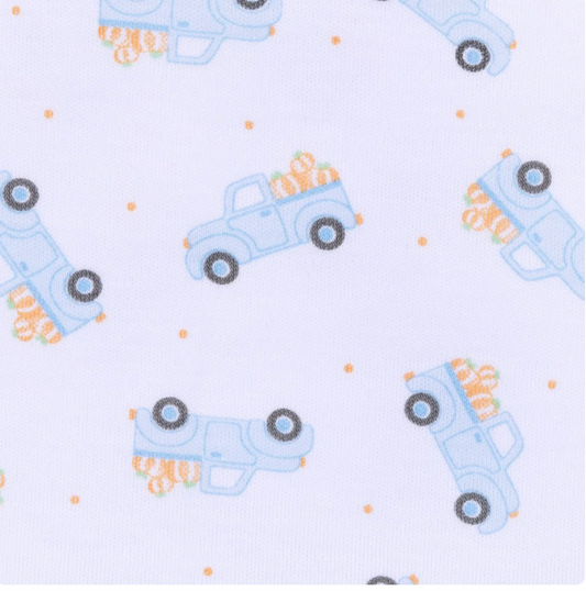 Pumpkin Patch Fun Footie - Blue