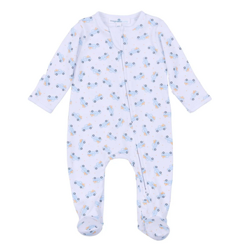 Pumpkin Patch Fun Footie - Blue