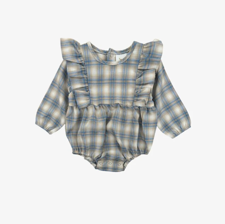 Vivian Bubble - Blue Plaid