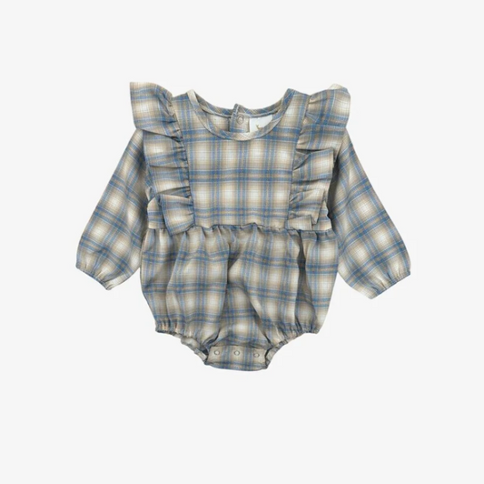 Vivian Bubble - Blue Plaid