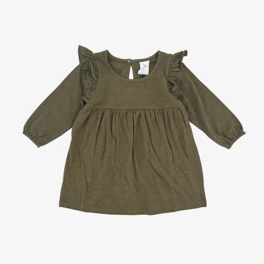 Cora Dress - Mallard Green