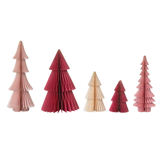 Honeycomb Folding Trees (set of 5)