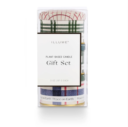 Balsam & Cedar Noble Holiday Tin Trio Gift Set