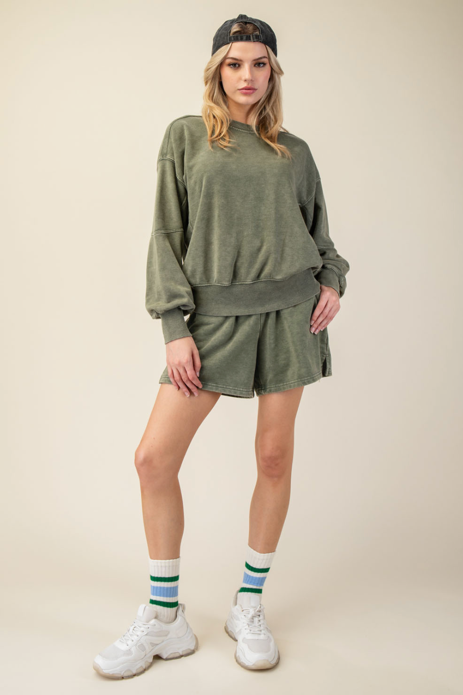 Charlie Short Set - Olive PREORDER