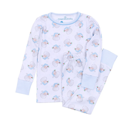 Santa Baby Pajamas - Blue