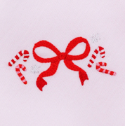 Candy Cane Lane Embroidered Ruffle Gathered Gown