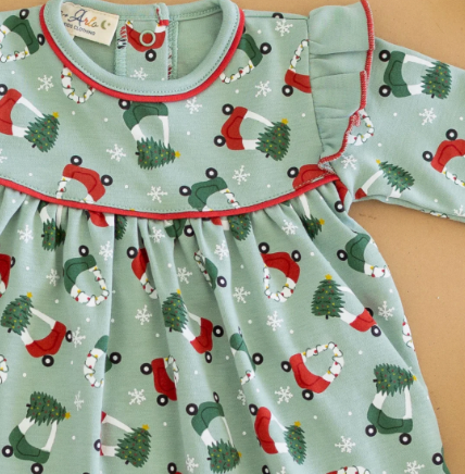 Toddler Dress - Deck The Wheels