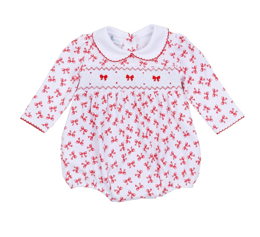 Scarlett Bow Smocked Bubble