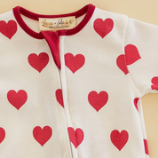 My Heart Zipper Footie