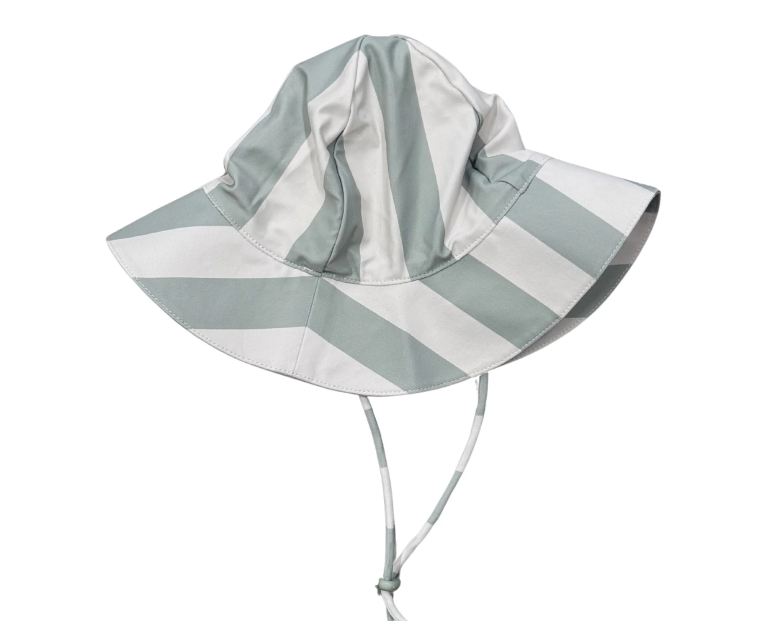 Sun Hat - Aqua Grey Stripe