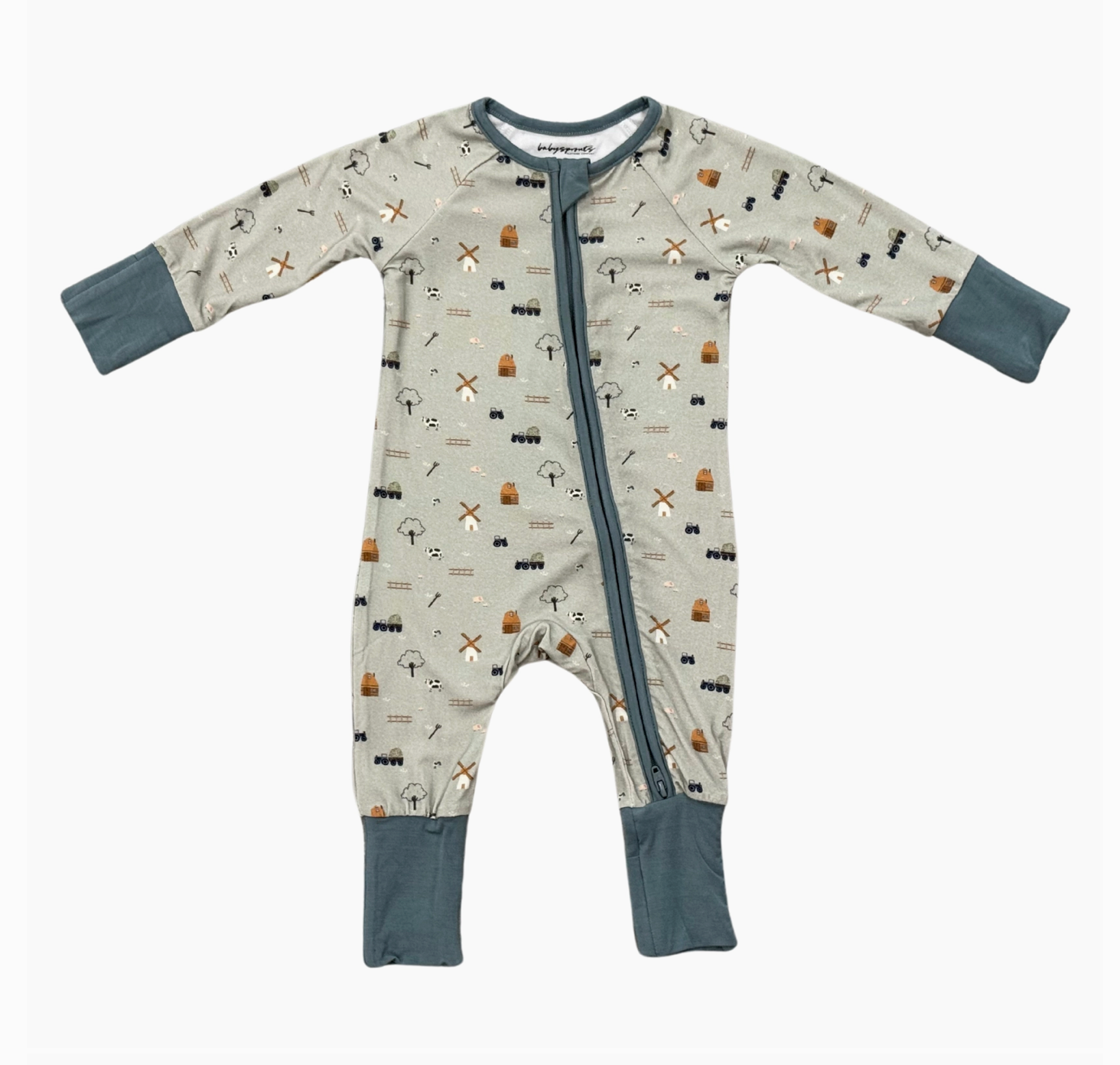 Zip Romper - Farm