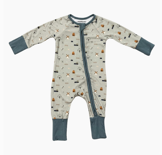 Zip Romper - Farm