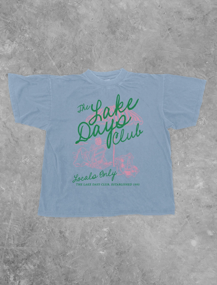 Lake Days Club Boxy Tee