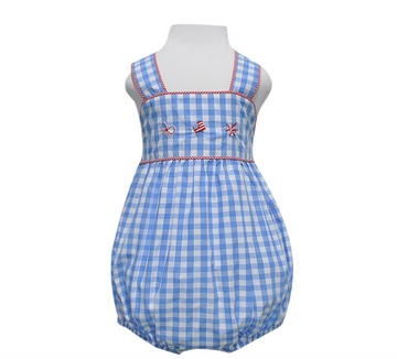 Bella Sunsuit - Red, White & Blue