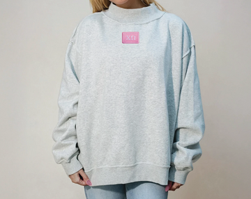 Sorority Patch Mockneck