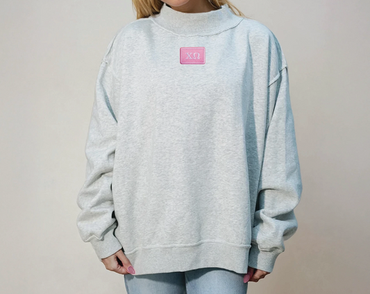 Sorority Patch Mockneck
