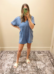 Barkley Romper - Denim