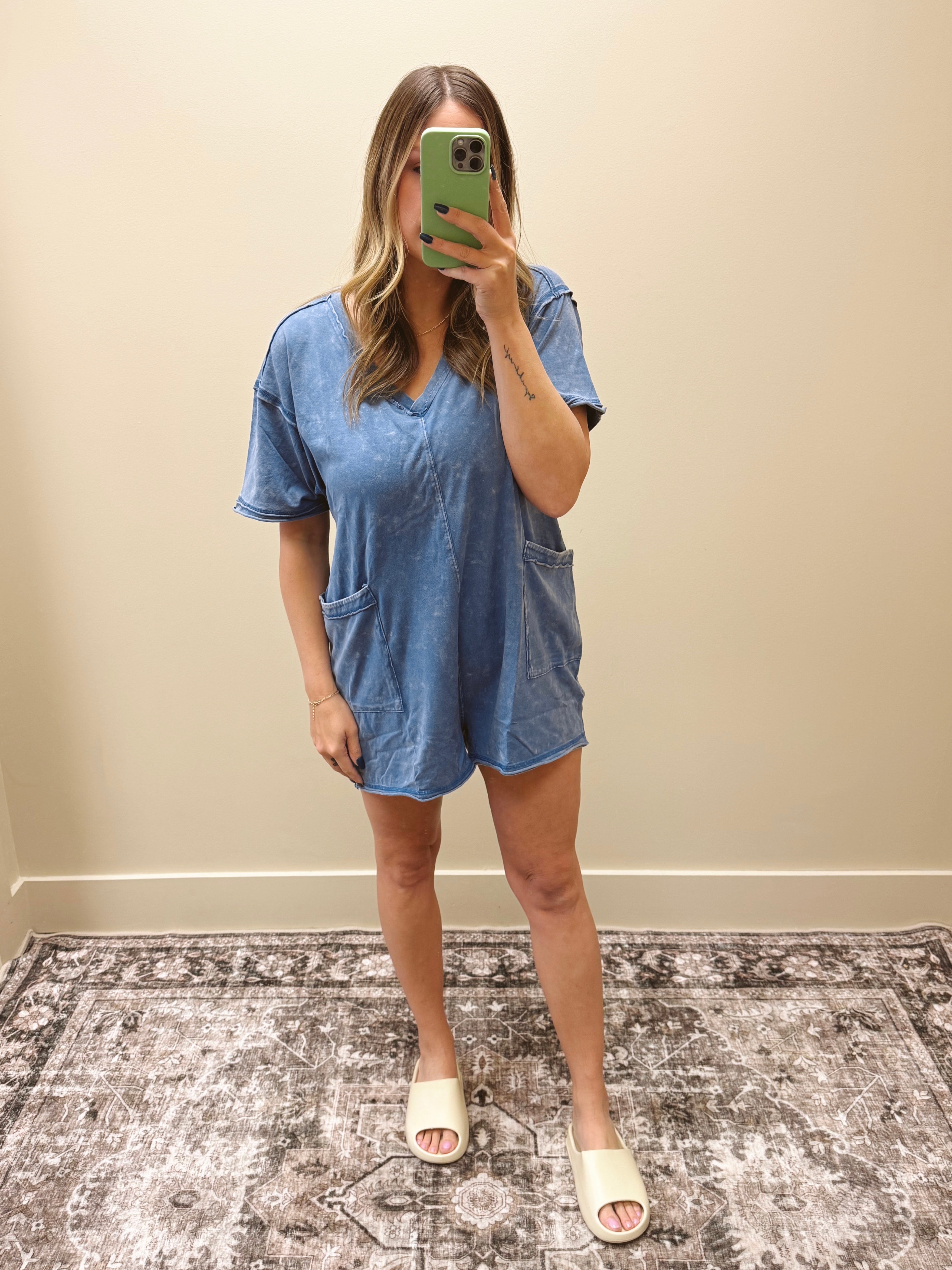 Barkley Romper - Denim