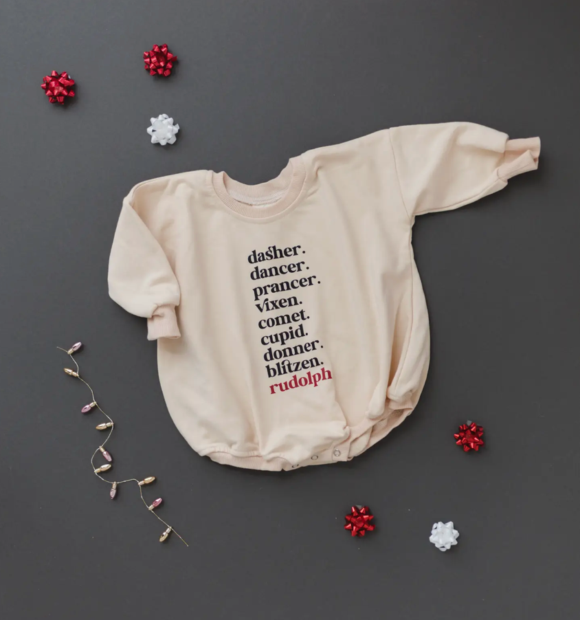 Reindeer Names Romper