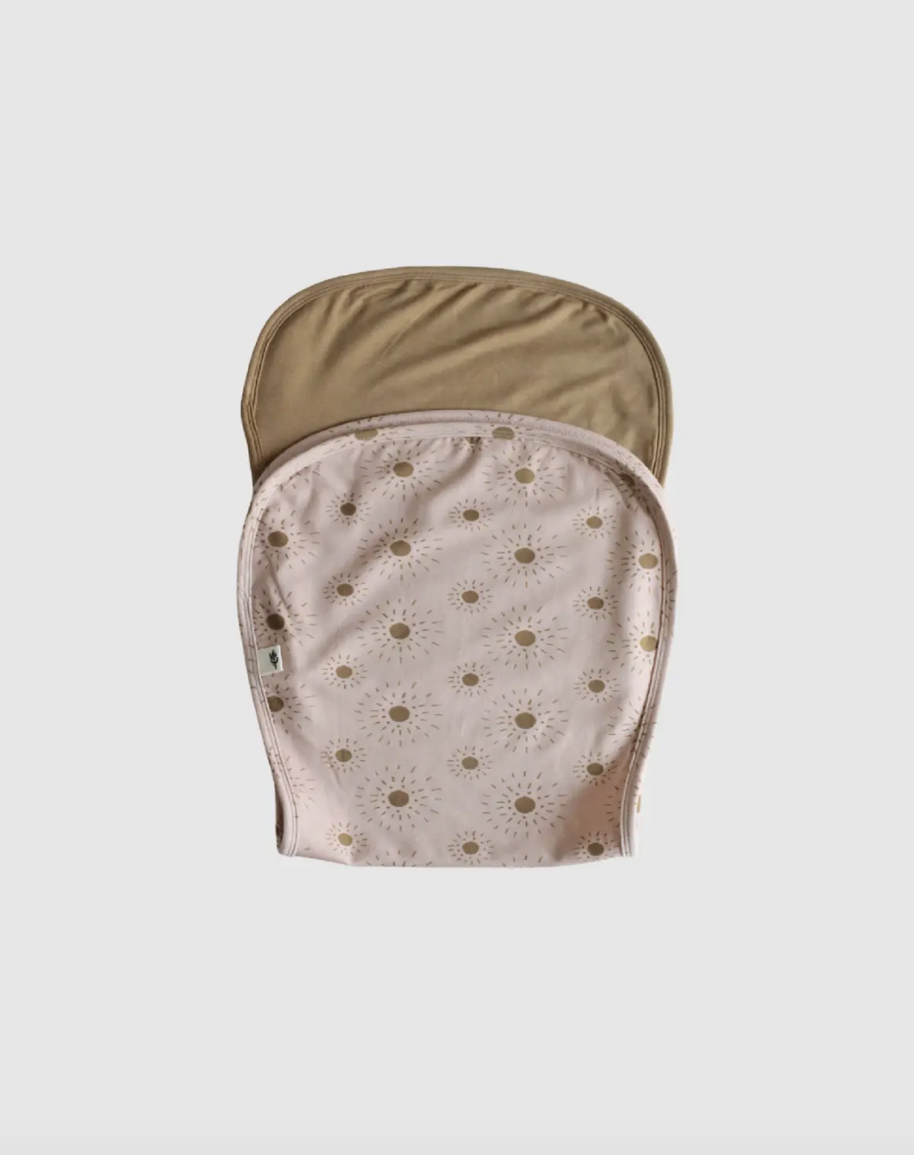 Bamboo Burp Cloth Set - Camel/Sunburst