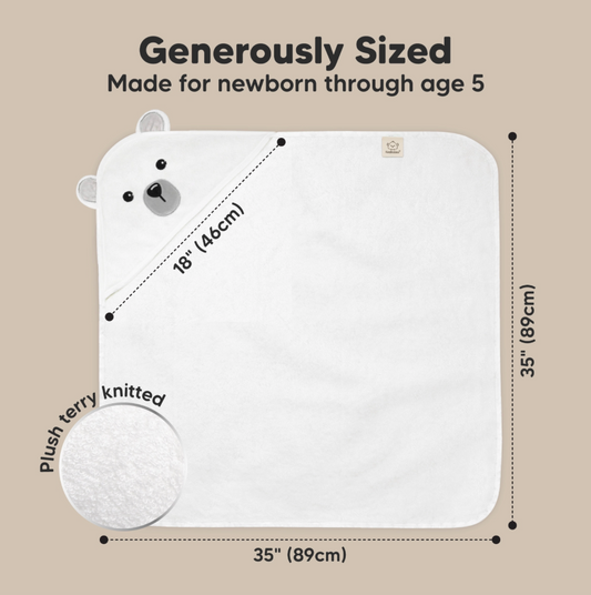 Cuddle Hooded Towel - Polar