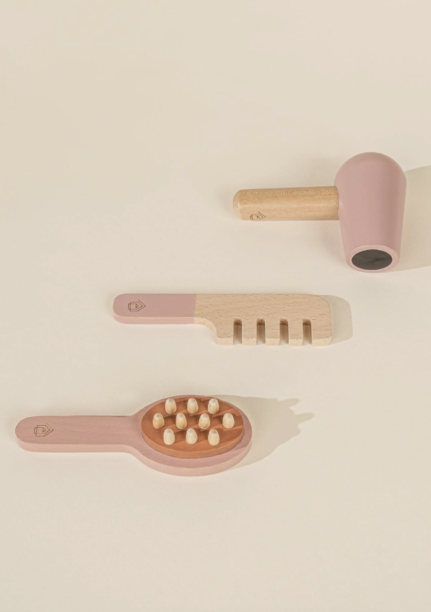 Wooden Hair Dresser Set