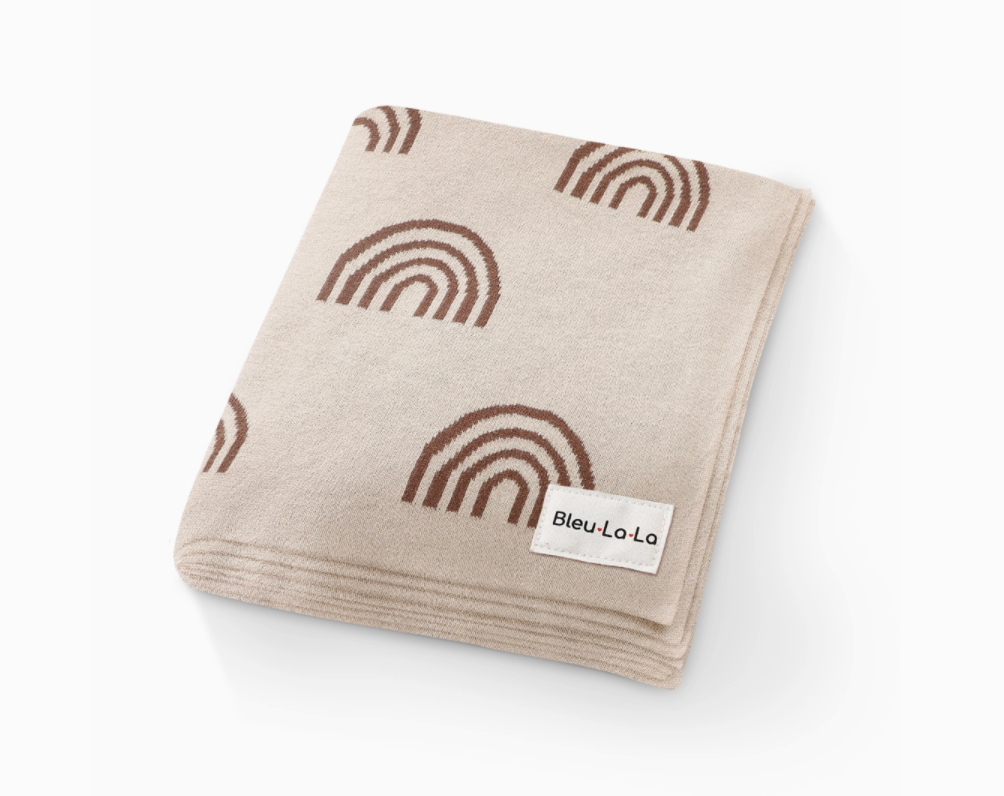 Luxury Receiving Blanket - Rainbow