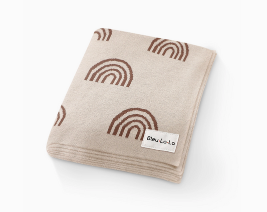 Luxury Receiving Blanket - Rainbow
