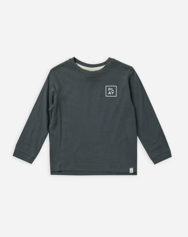 Cove Long Sleeve Essential Tee - Indigo