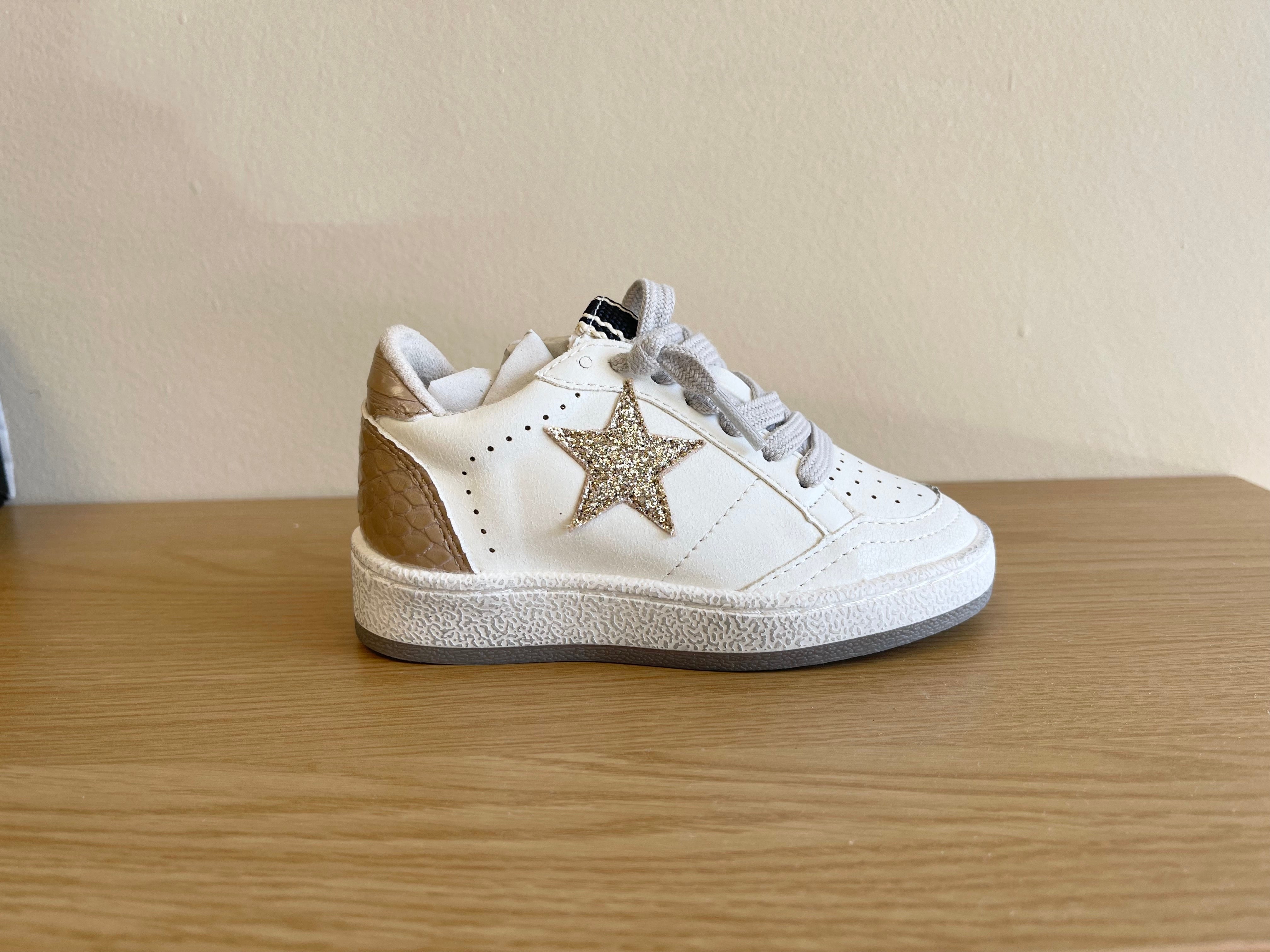 Paz Toddler Sneaker - Neutral Snakeskin