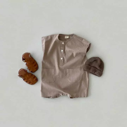 Linen Blend Romper