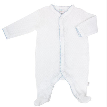 White Knit Footie