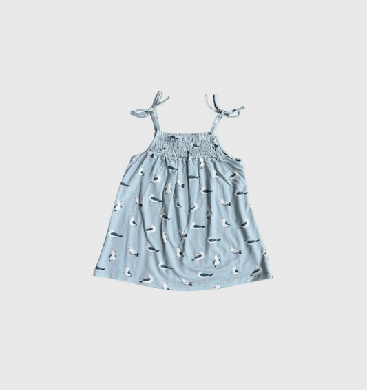 Bamboo Dress - Seagull